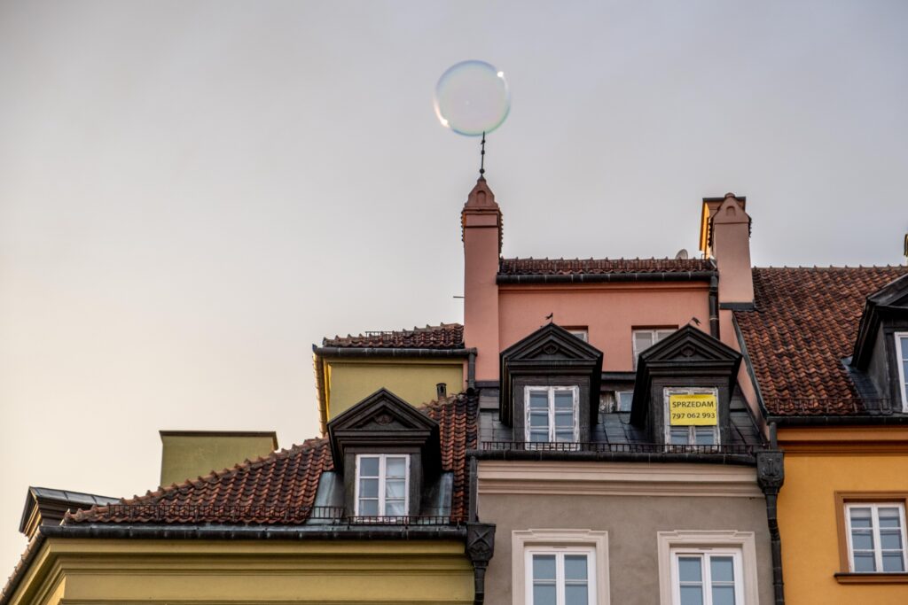 A bubble in Warsaw, Poland, 2021